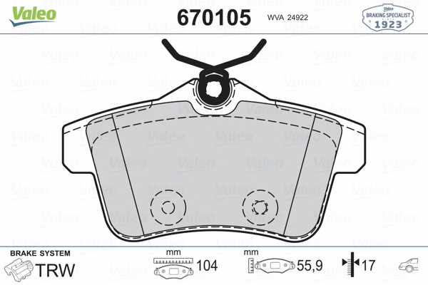Brake Pad Set, disc brake
