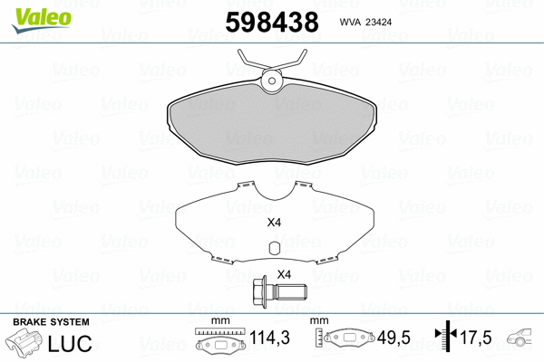 Brake Pad Set, disc brake