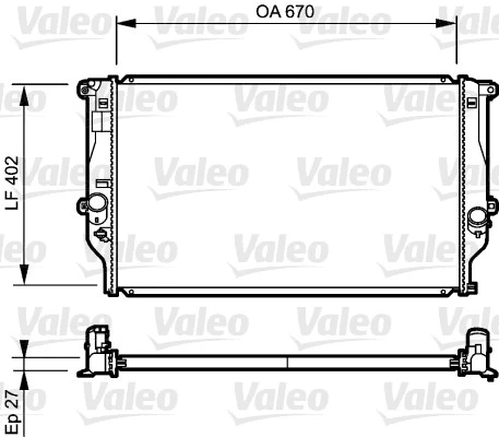 Radiator, engine cooling (735216)