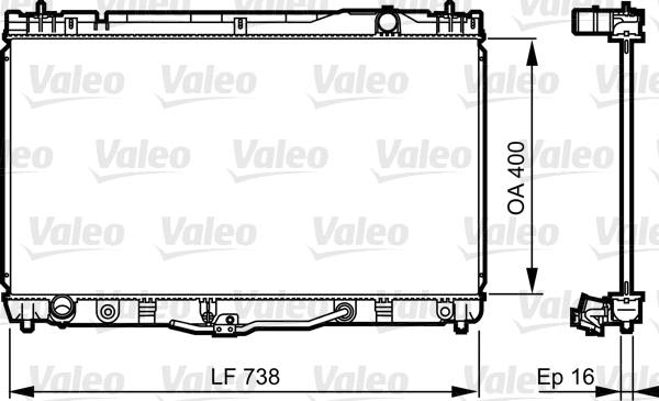 Radiator, engine cooling (734492)