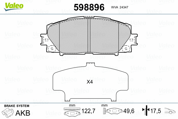 Brake Pad Set, disc brake