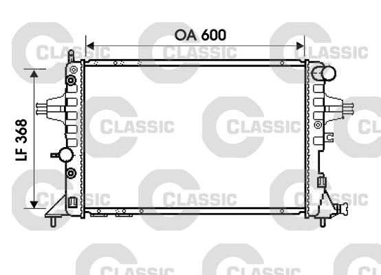 Radiator, engine cooling (234388)