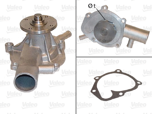 Water Pump, engine cooling (506412)