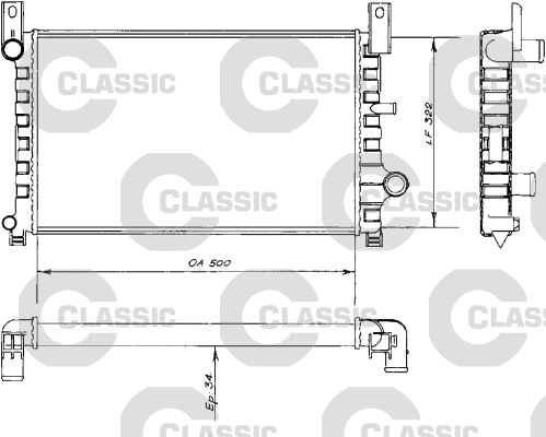 Radiator, engine cooling (230484)