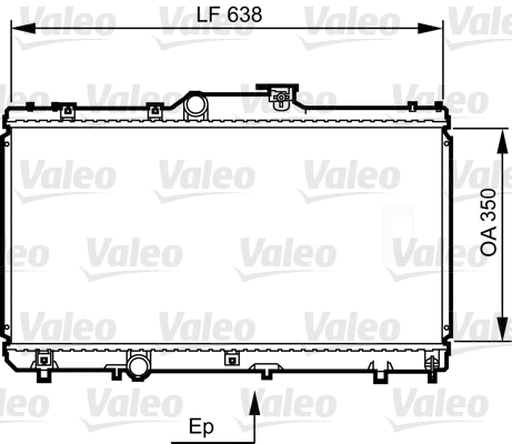 Radiator, engine cooling (731464)