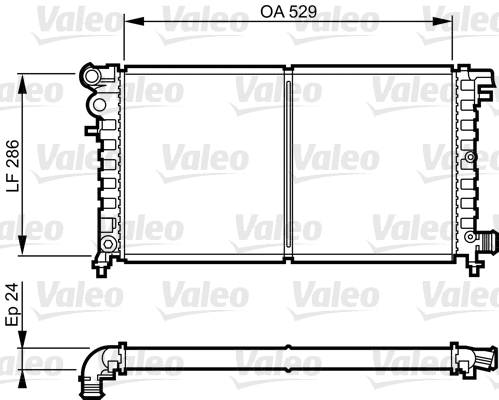 Radiator, engine cooling (731530)