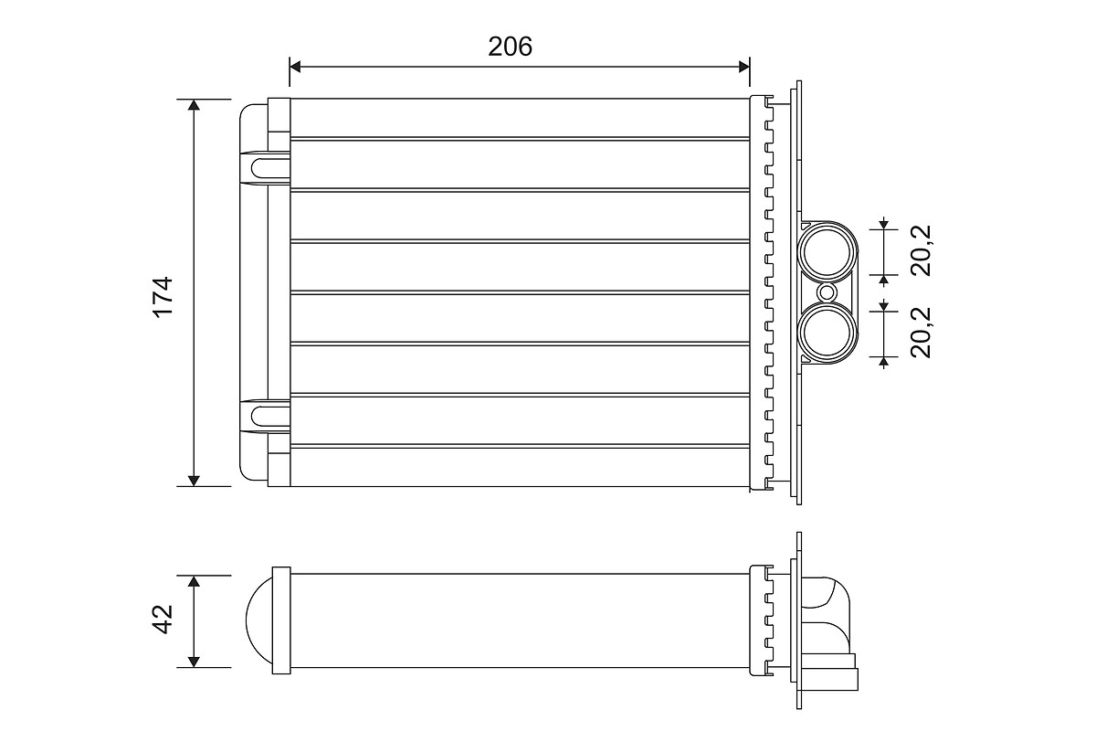 Heat Exchanger, interior heating (812118)