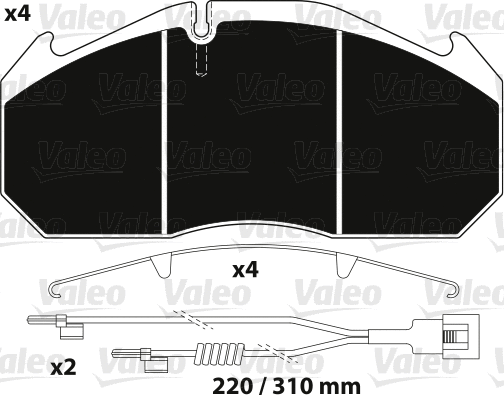 Brake Pad Set, disc brake (882215)