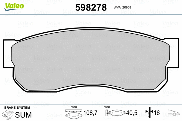Brake Pad Set, disc brake