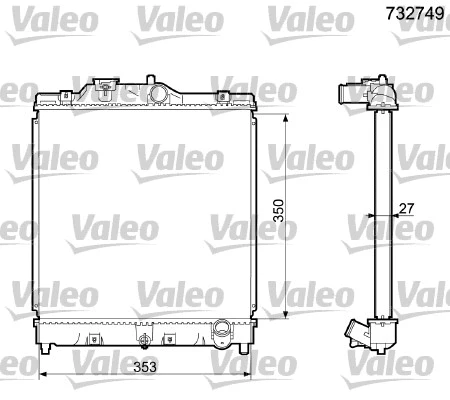 Radiator, engine cooling (732749)