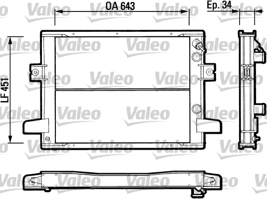 Radiator, engine cooling (883787)