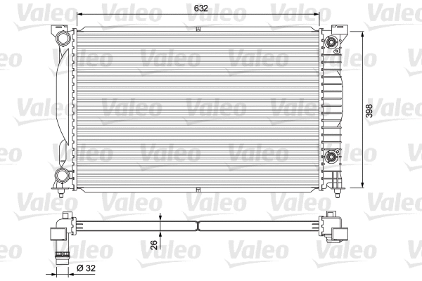 Radiator, engine cooling (234269)