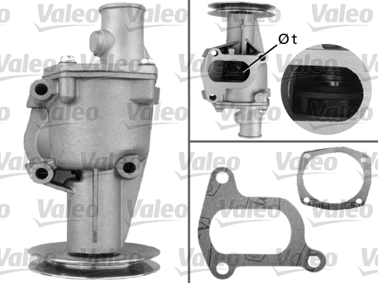 Water Pump, engine cooling (506268)