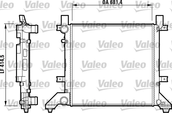 Radiator, engine cooling (731605)