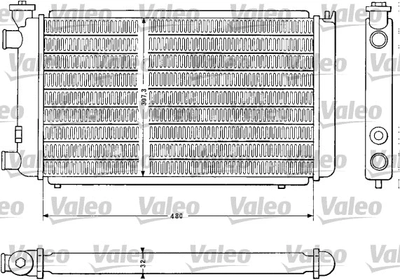 Radiator, engine cooling (810843)