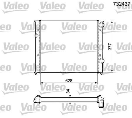 Radiator, engine cooling (732437)