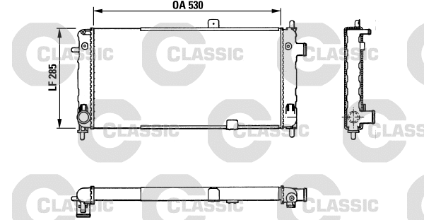 Radiator, engine cooling (383771)