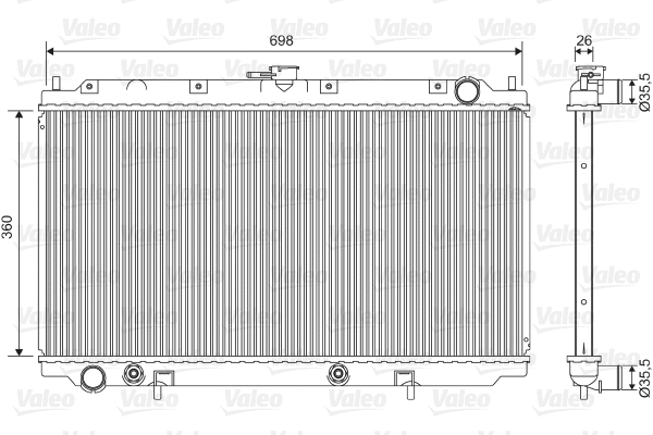 Radiator, engine cooling (701588)