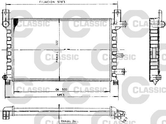 Radiator, engine cooling (230483)