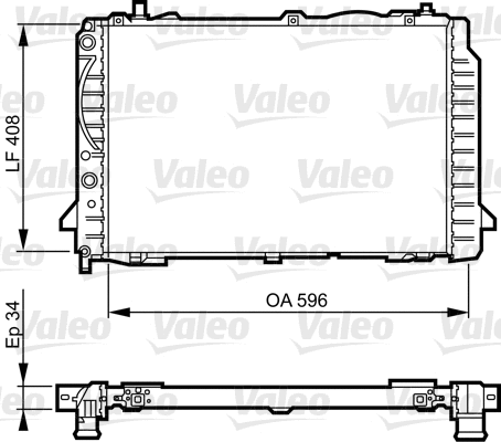 Radiator, engine cooling (731503)