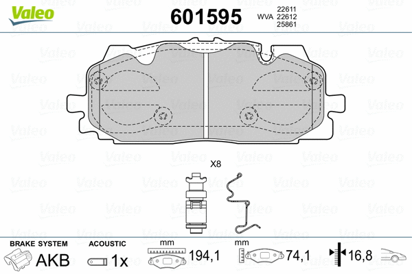 Brake Pad Set, disc brake