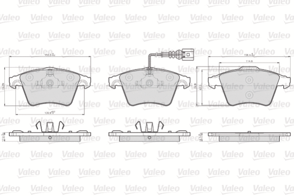 Brake Pad Set, disc brake (872746)
