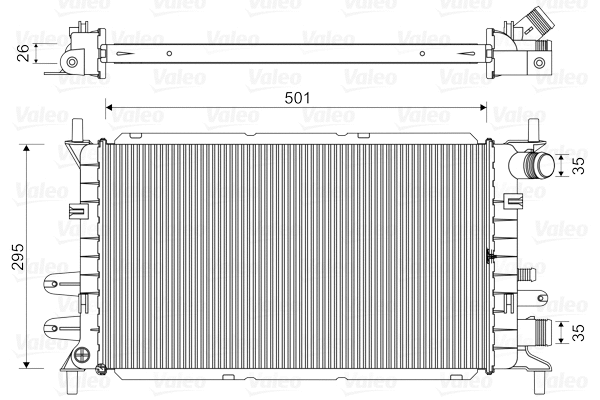 Radiator, engine cooling (730859)