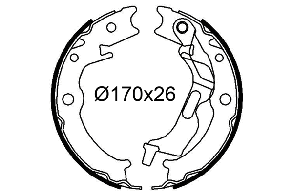 Brake Shoe Set (564246)