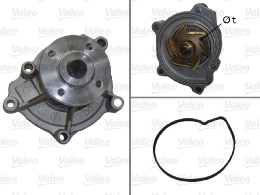 Water Pump, engine cooling (506678)