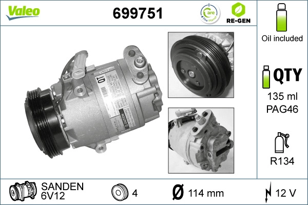 Compressor, air conditioning (699751)