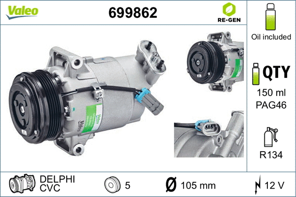 Compressor, air conditioning (699862)