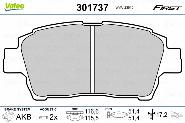 Brake Pad Set, disc brake