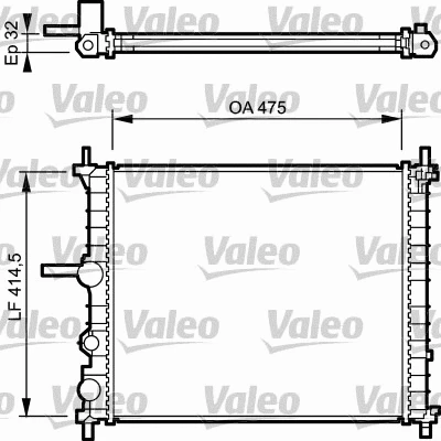 Radiator, engine cooling (734222)