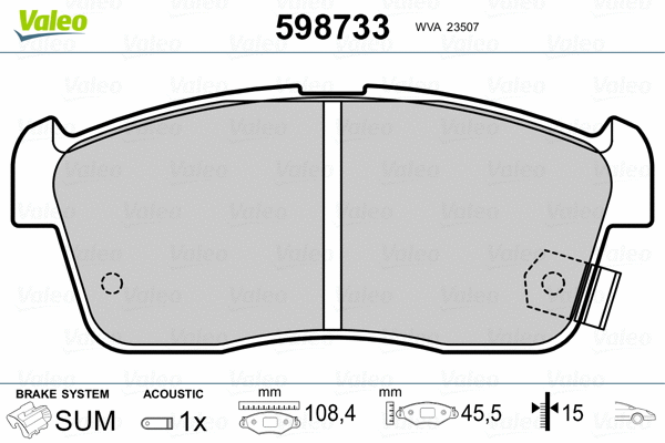 Brake Pad Set, disc brake