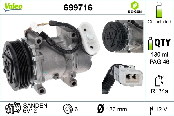 Compressor, air conditioning (699716)
