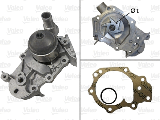 Water Pump, engine cooling (506580)
