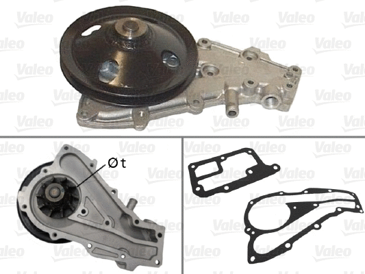 Water Pump, engine cooling (506312)