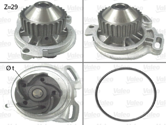 Water Pump, engine cooling (506132)