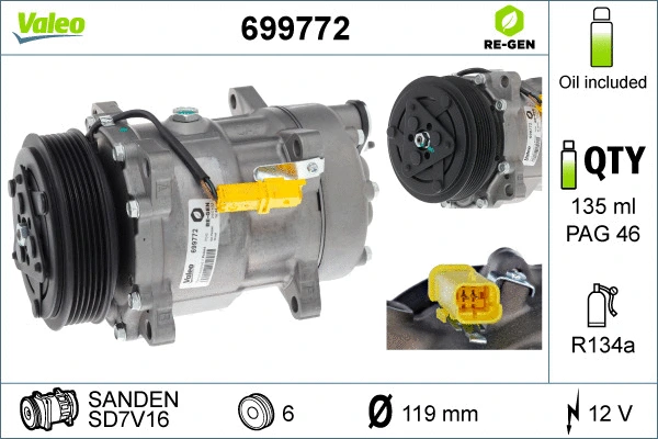 Compressor, air conditioning (699772)