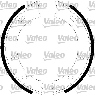 Brake Shoe Set, parking brake (128901)
