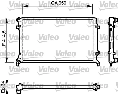Radiator, engine cooling (735120)