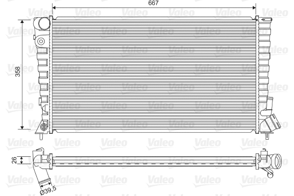 Radiator, engine cooling (732518)