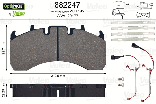 Brake Pad Set, disc brake