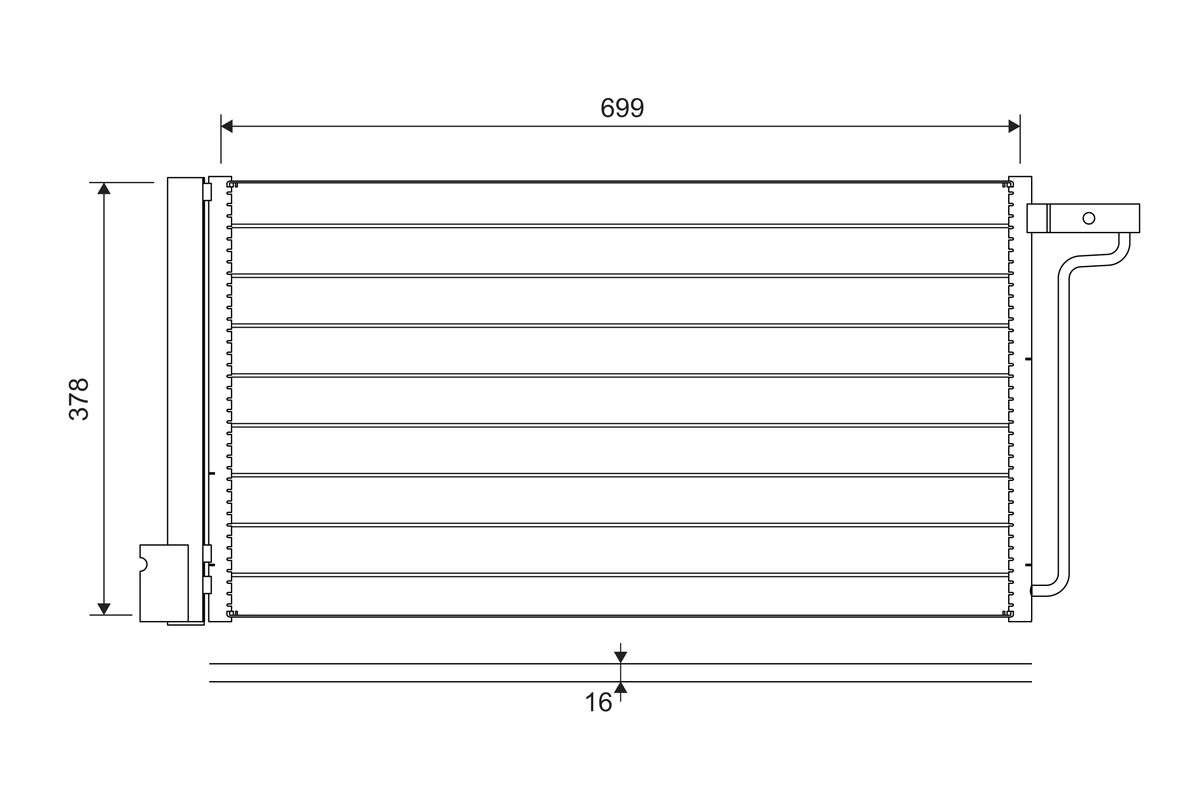 Condenser, air conditioning (822727)
