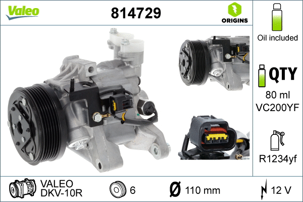 Compressor, air conditioning (814729)