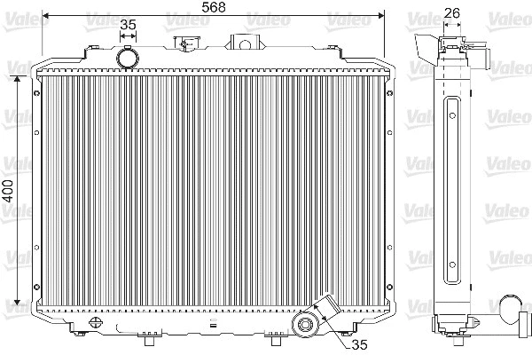 Radiator, engine cooling (733102)