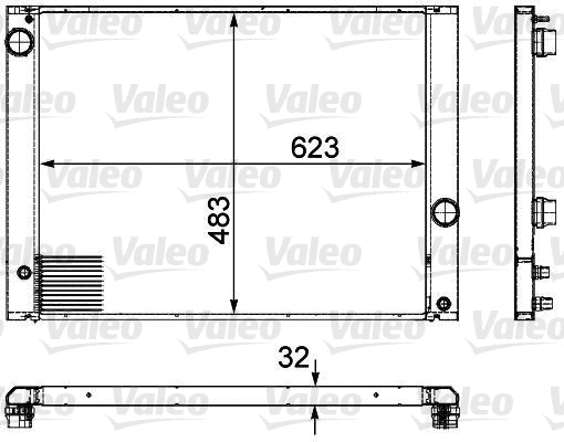 Radiator, engine cooling (735476)