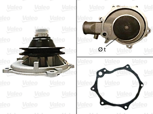 Water Pump, engine cooling (506089)