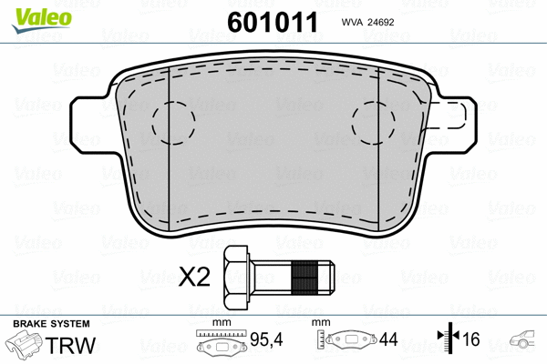 Brake Pad Set, disc brake