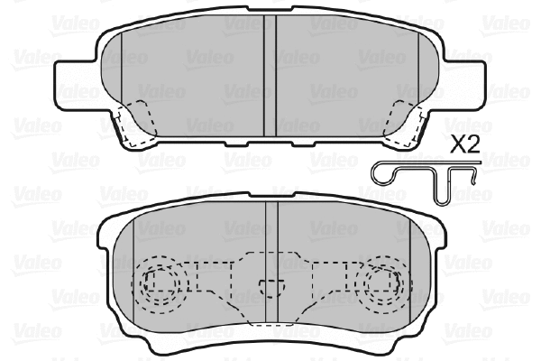Brake Pad Set, disc brake (598852)